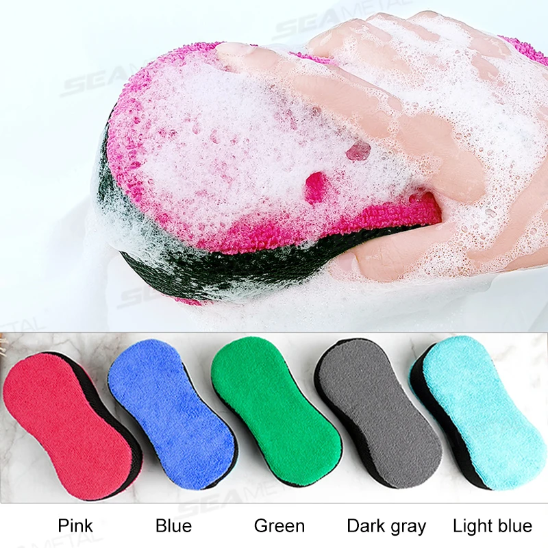 SEAMETAL Large Sponge Car Towel Cloth Cleaning Motorcycle Sponge Coral Honeycomb Sponge Sponge High Density Clean Sponge Block