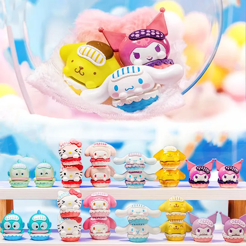 

Персонажи Sanriose Dream of the Cradle, мини-фигурки в слепой коробке MyMelody Cinnamorolls, игрушки Kawaii, коллекционные предметы аниме для девочек