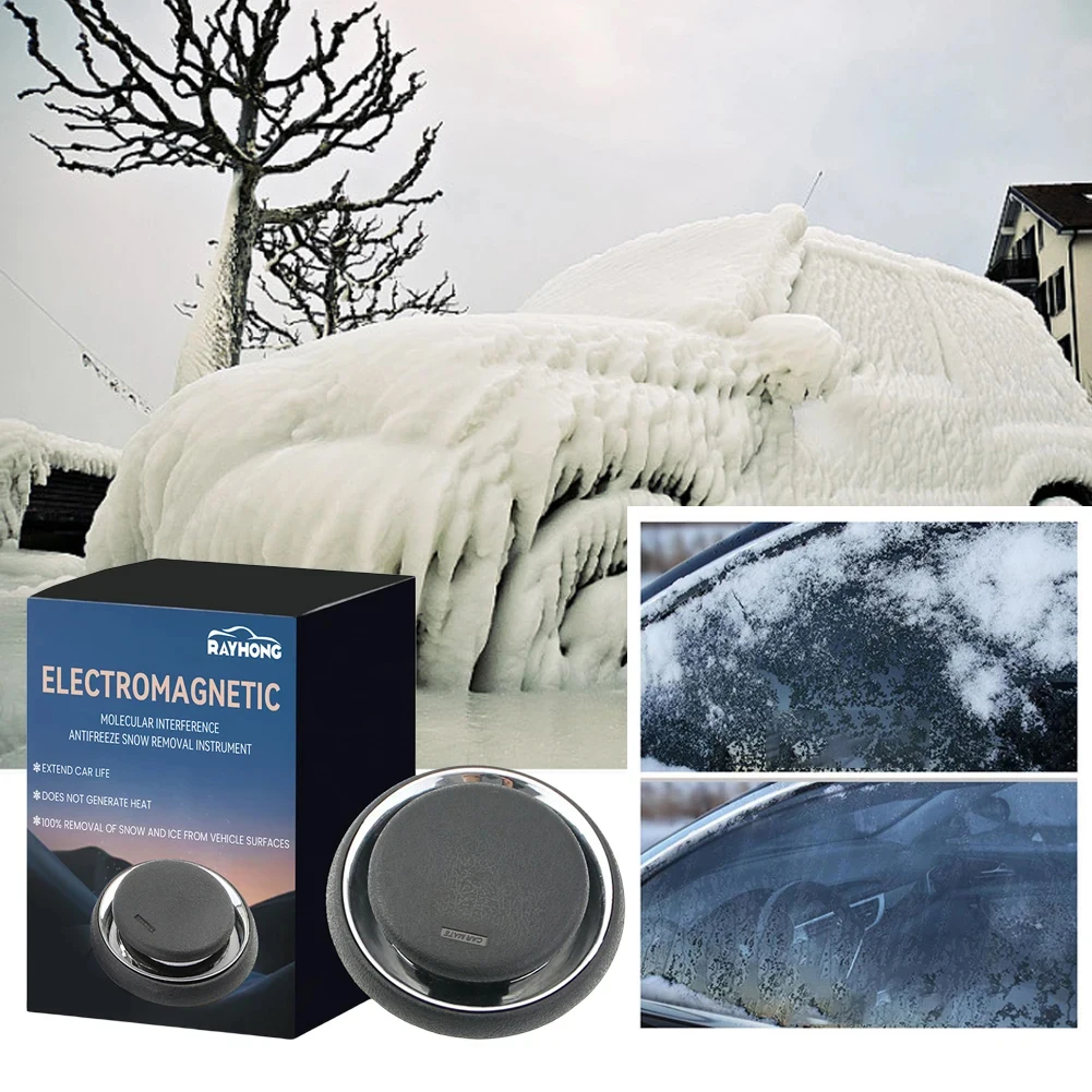 Dispositivo di fusione del ghiaccio elettromagnetico antigelo solare rimozione della neve strumento di sbrinamento molecolare portatile accessori per auto invernali