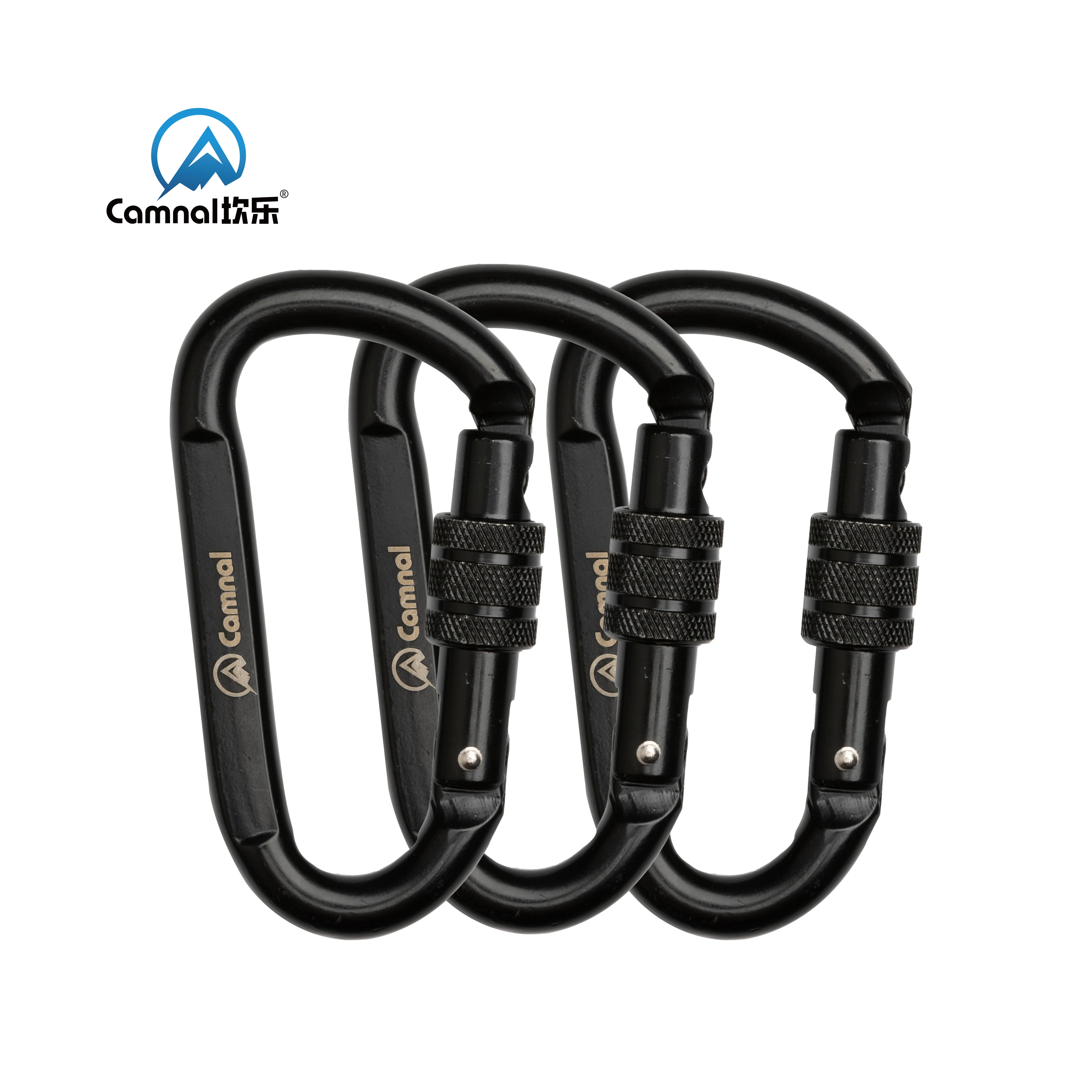 Camnal Custom 30KN Titanium Carabiner Stainless Steel Climbing Gear for High-Altitude Work Tree Climbing Fall Protection view 2