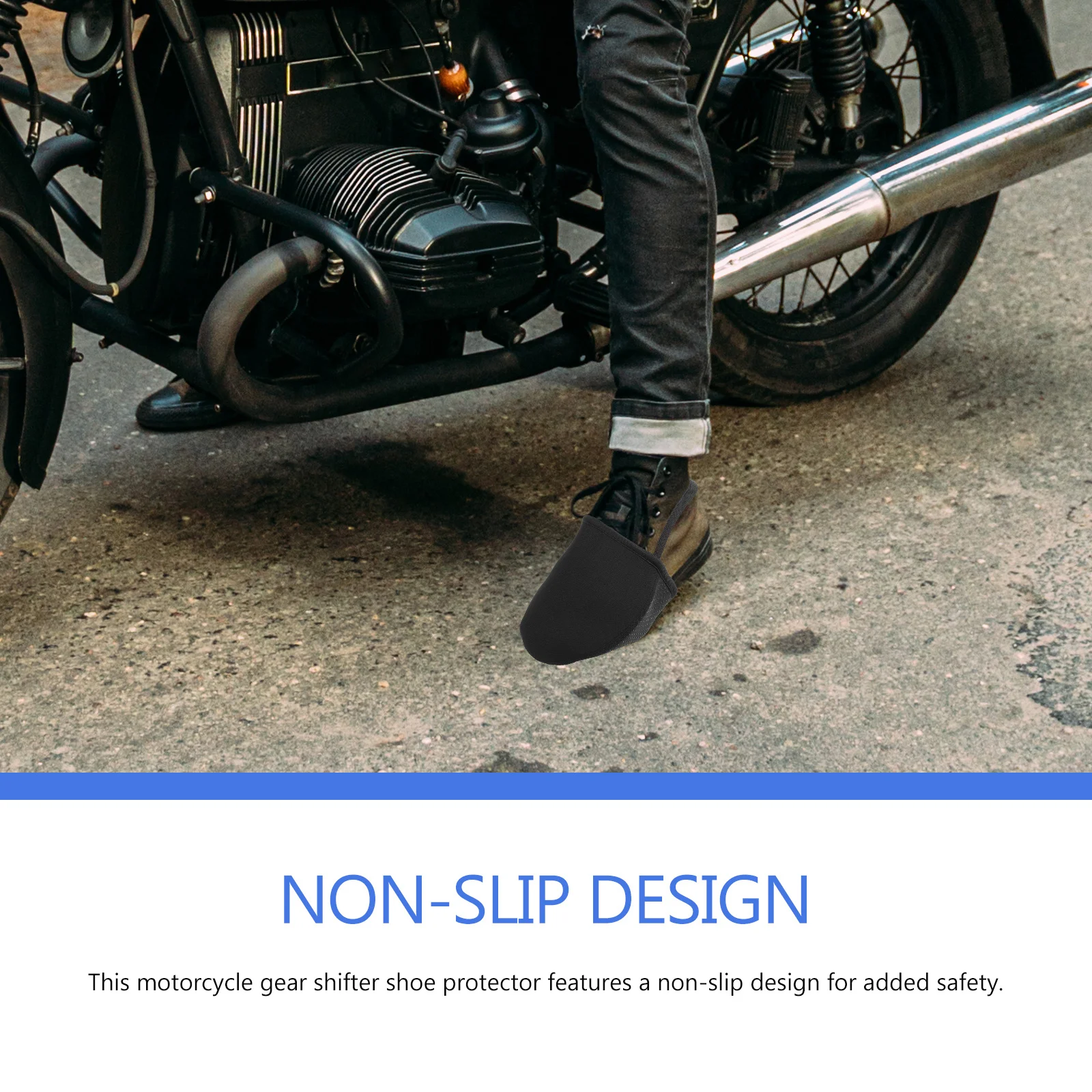 

Motorcycle Gear Shifter Shoe Protector Non-Slip Silicone Rubber Durable Riding Accessory For Men Women Boot Toe Protection