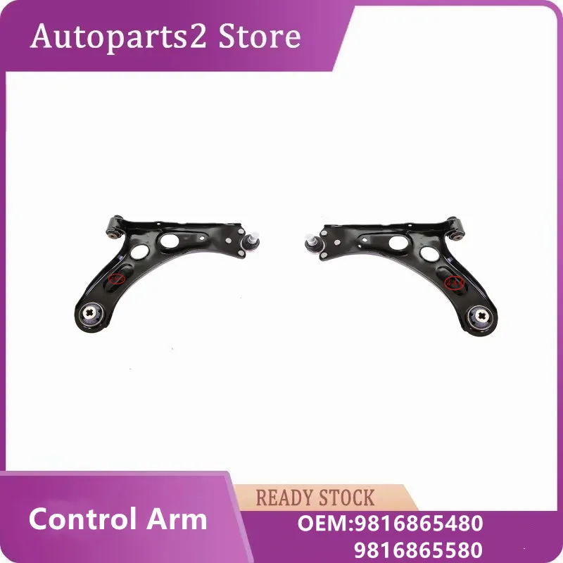 1Pair 9816865480 9816865580 Lower Suspension Control Arm For Citroen C4 Grand Picasso II