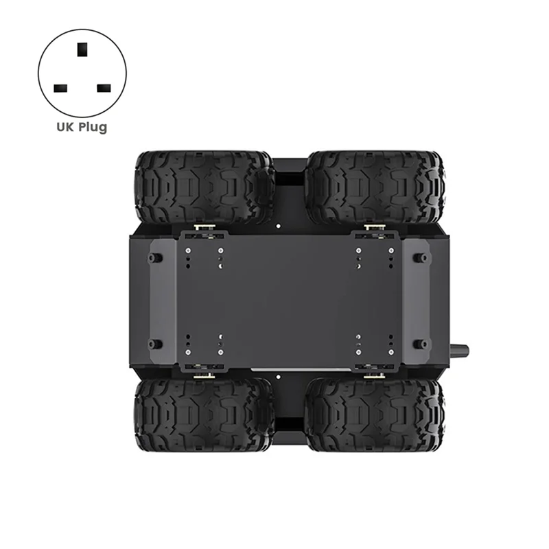 N82R WAVE ROVER 4WD Mobile Robot Chassis Kit Forraspberry Pi Car, Expandable Andflexible Design Forrobotics Enthusiasts UK Plug
