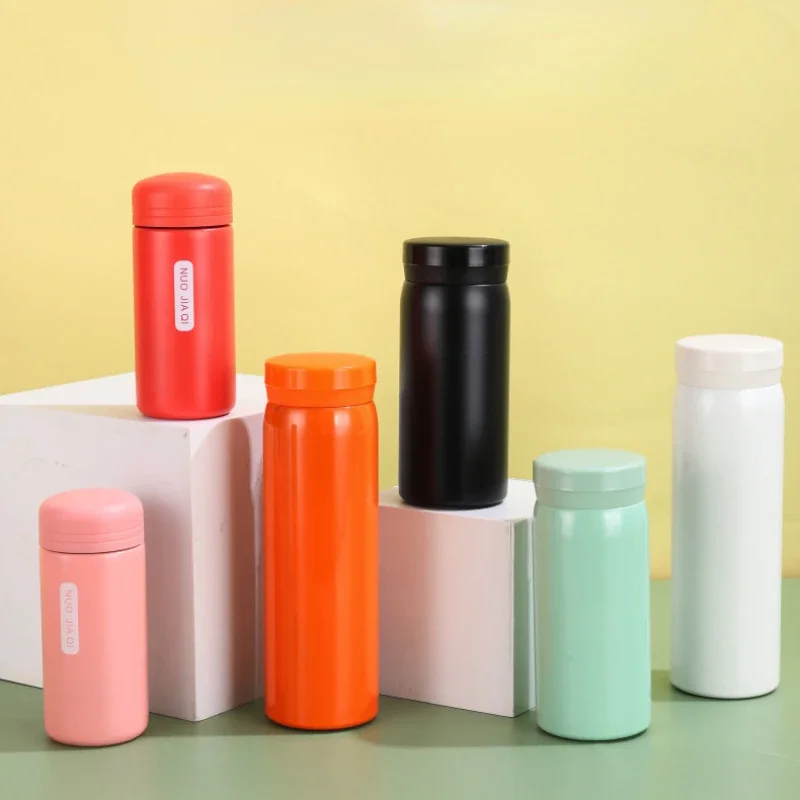 150/200/300ML Mini Pocket Thermos Hot Water Bottle 304 Stainless Steel Tumbler Vacuum Flask Double Wall Coffee Travel Cup