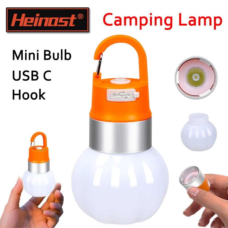 

Мини-светодиодный ручной фонарик USB C, перезаряжаемый фонарик RGB, окружающий свет, уличный кемпинг, водонепроницаемая лампа для палатки, портативная лампа с крючком
