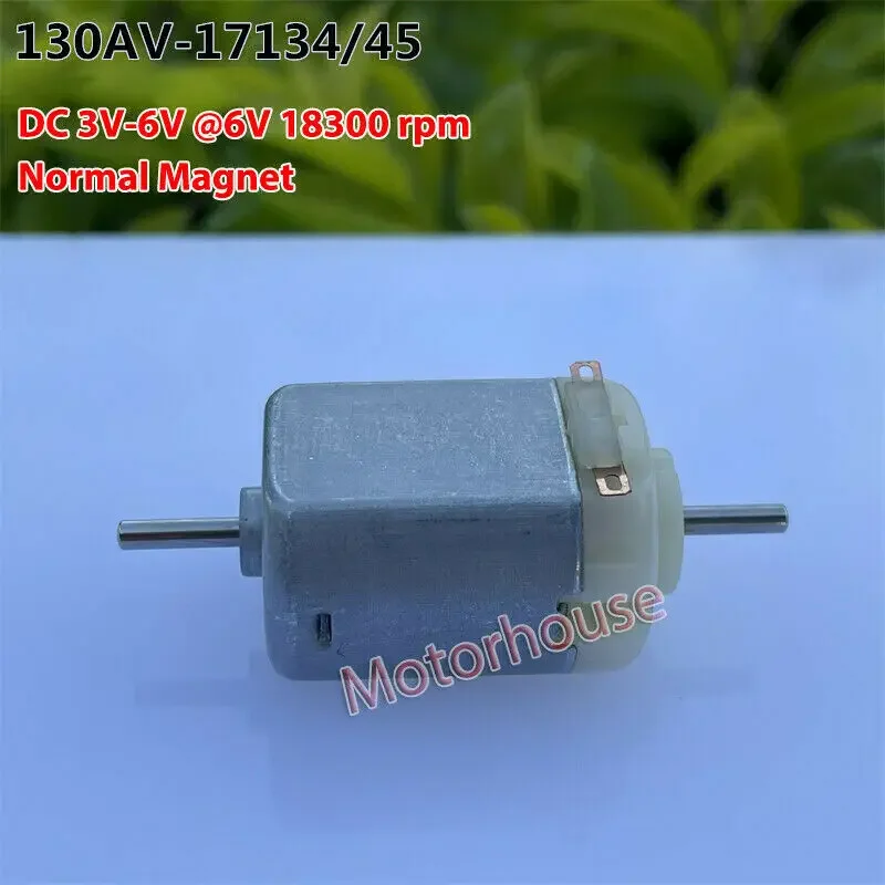 Mini 130AV-17134/ 130BV-16115 Motor Dual Shaft DC 3V-6V High Speed For Slot Car RC Boat Toy Train