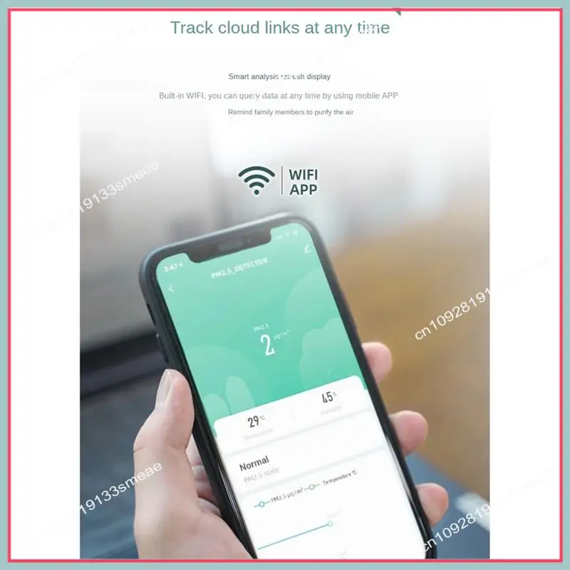 N94R Tuya Wifi Inteligente Temperatura e Umidade PM2.5 Monitor de Qualidade do Ar Universal Portátil 1 PCS