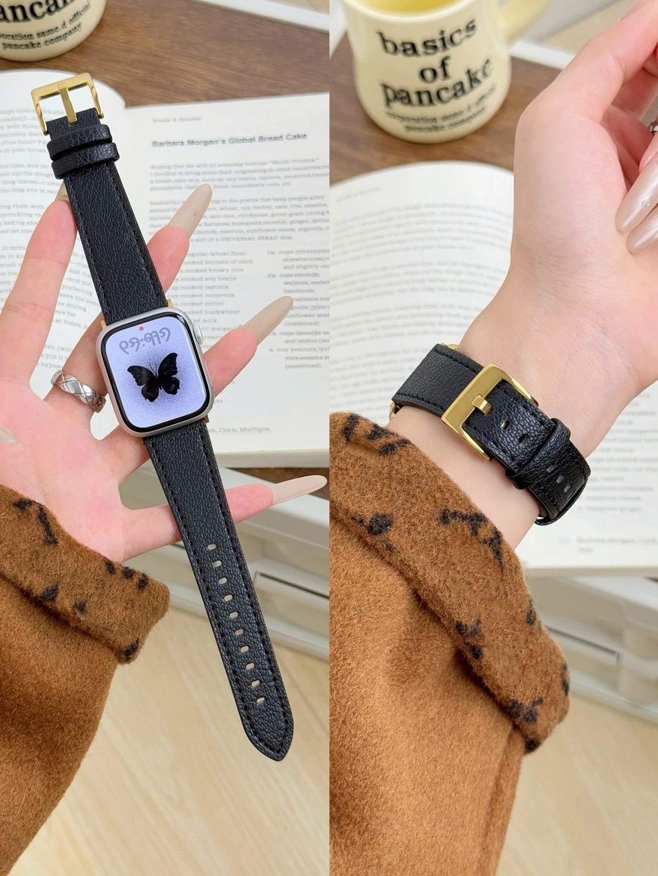 Lederschlaufe für Apple Watch Band für Frauen Sport Correa 38mm 40mm 41mm 42mm 44mm 45mm 46mm 49mm, Armband für IWatch – Detail 12