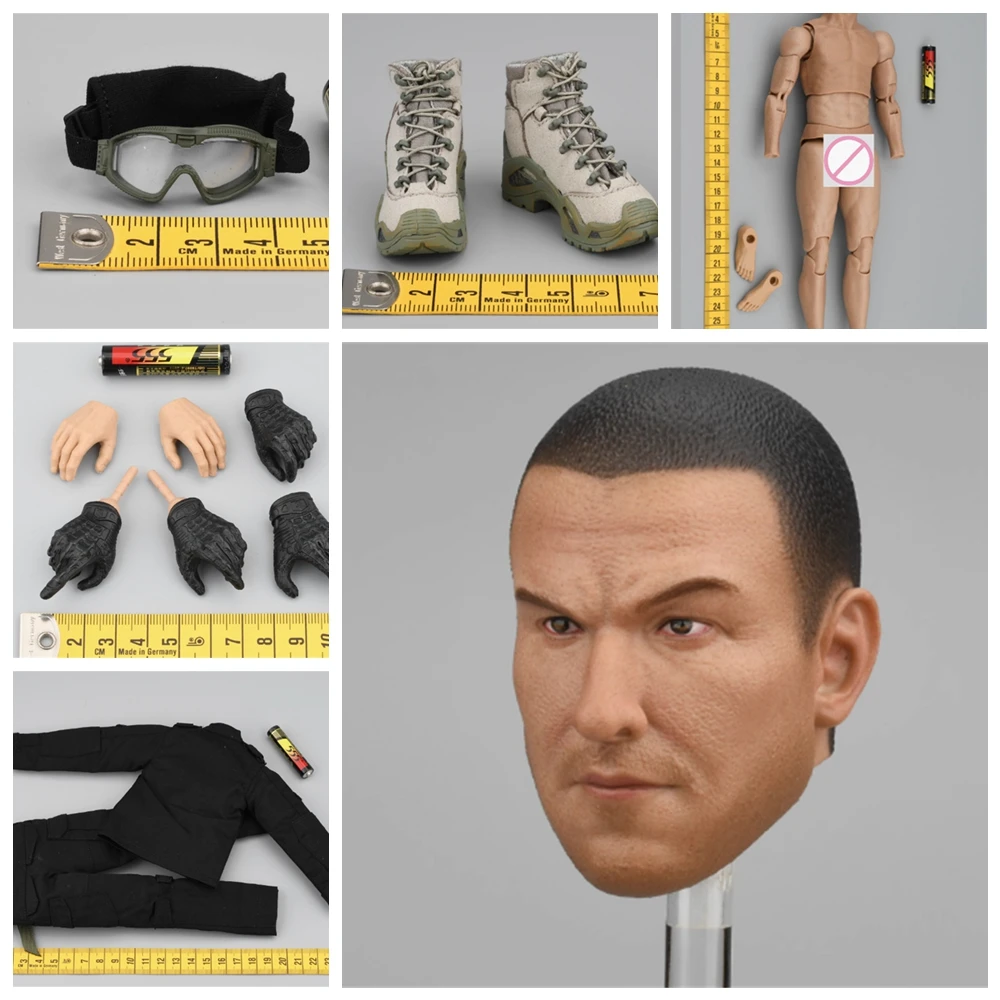 

ES 26067R 1/6 Male Soldier Russian Guards SOBR Head Sculpt Model/ goggles / body /shoes for 12" Fegure Doll 1/6 Scale Figure