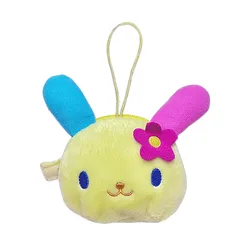 Usahana Bunny Plush Coin Purse para mulheres, Chaveiro Carteira, Anime Mini Coin Pouch, Organizador bonito, Bolsa de dinheiro Kawaii