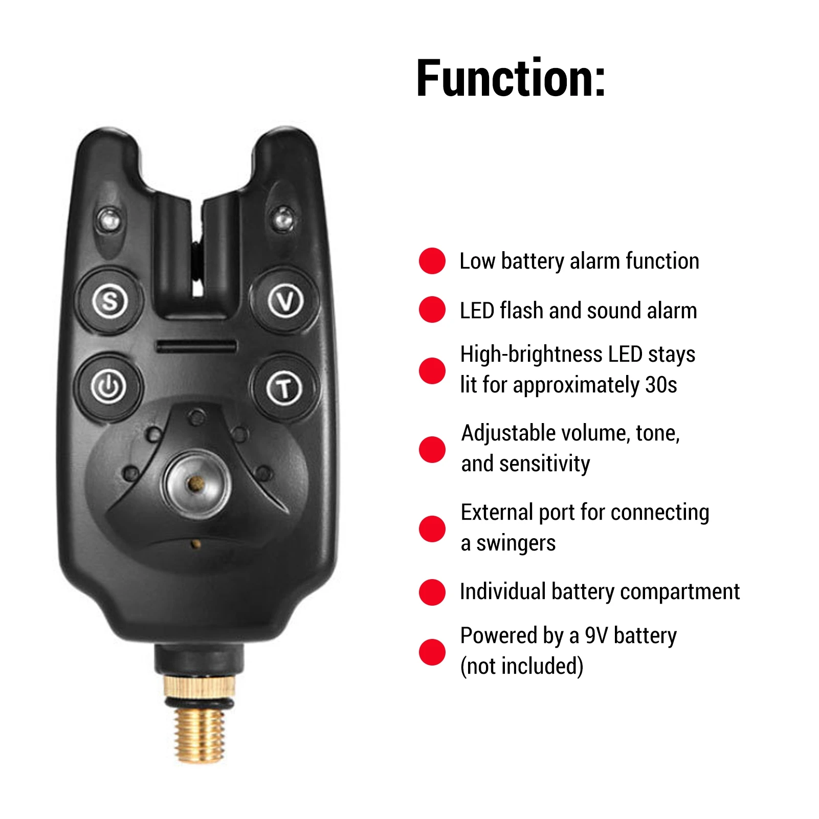 チェーンアラートスインガー釣り用バイトアラームとチェーンアラートスインガーセットLEDインジケーターアラート釣り用スインガー（ボックス付き）