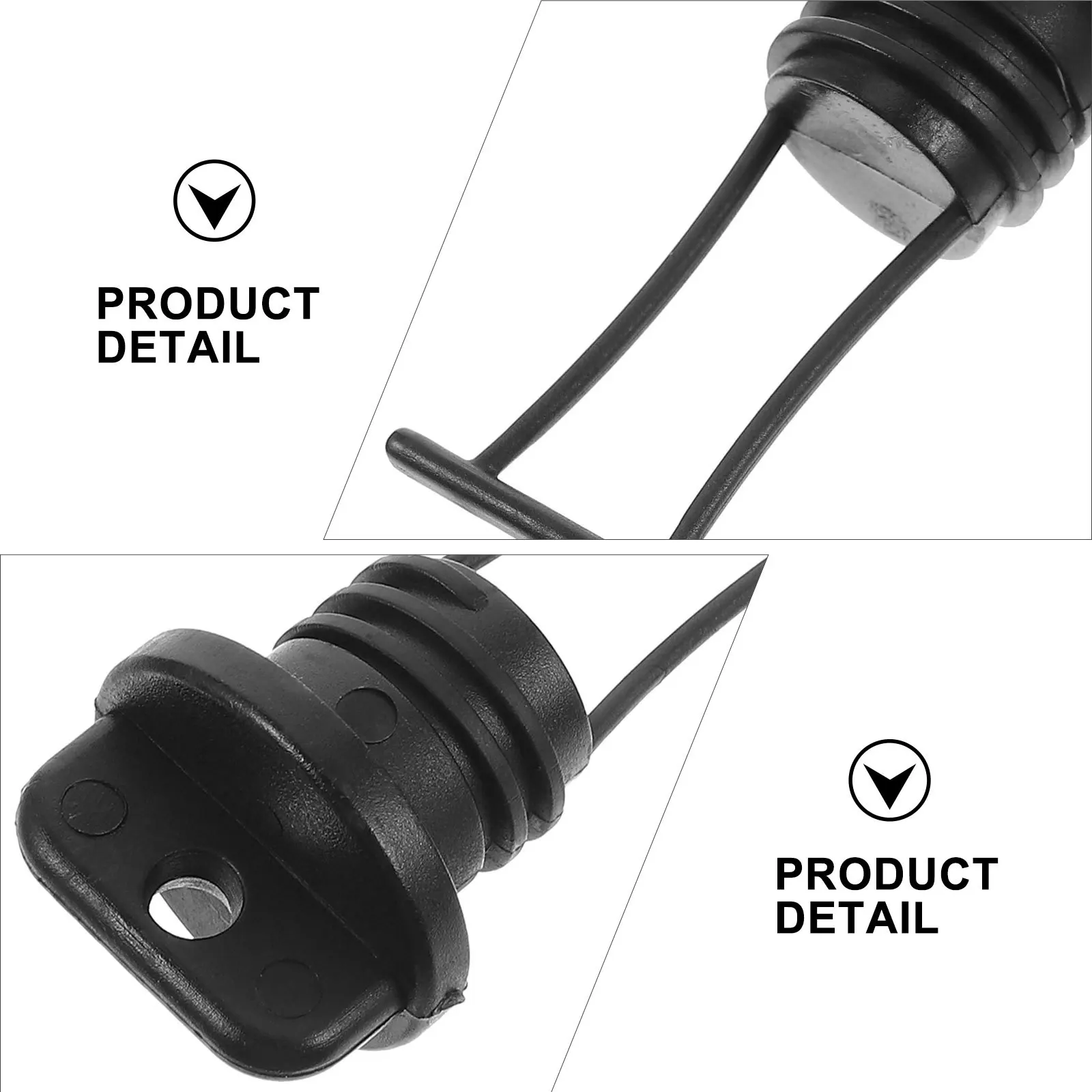 

4pcs Plastic Hull Plug Kit Kayak Scupper Plug Replacement Accessories Durable Boat Drain Plugs Thread Bung Canoe Drain Holes