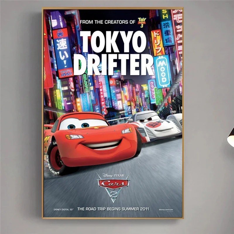 Disney Movie Cars Story Canvas Painting Pixar Racing Posters and Prints Abstract Comic Wall Art Pictures Living Room Home Decor