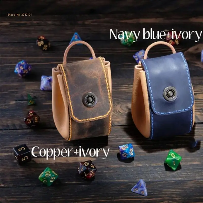 Leather Bag Jewelry Storage Bag Drawstring Roleplaying Game Accessory Dropship