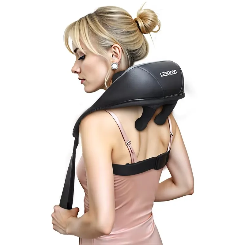 

Shiatsu Neck and Shoulder Massager Heated Back Massager U Shape Deep Kneading Electric Massage Pillow For Neck Waist Leg Body