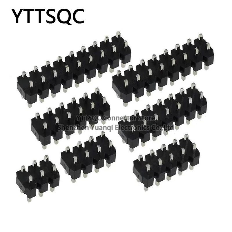 10PCS 2.0MM Double Row Straight Male PIN HEADER Middle 6MM 2X3/4/5/6/8/10/40 PIN Strip Connector Socket 3p/4p/6p/8p/20p/40p