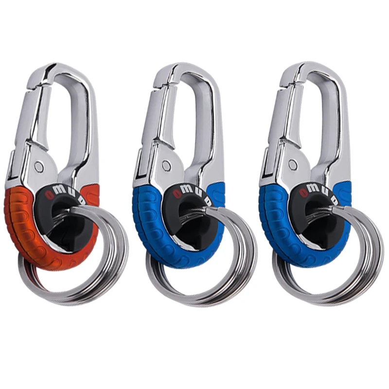 3pcs Stainless Steel Buckle Keychain Set