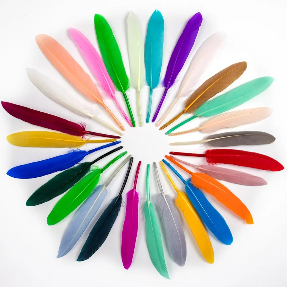 10/20/50/100 Stück bunte Entenfedern, 10–15 cm, 4–6 Zoll, Mini-Gänsefedern für Schmuck, DIY, Geschenk, Basteln, Dekoration, Zubehör