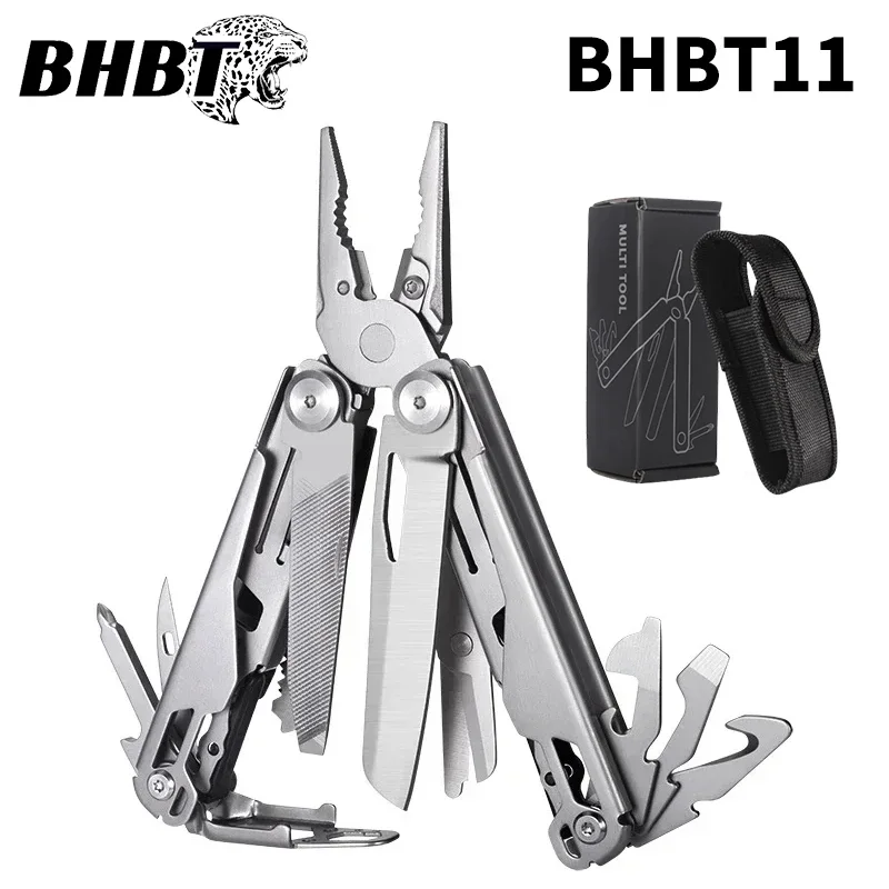 BHBT 19 in 1 Multitool Pliers Folding Knife Multi Tool Hoxagon Wrench Outdoor Camping Survival EDC Home Repair Tools