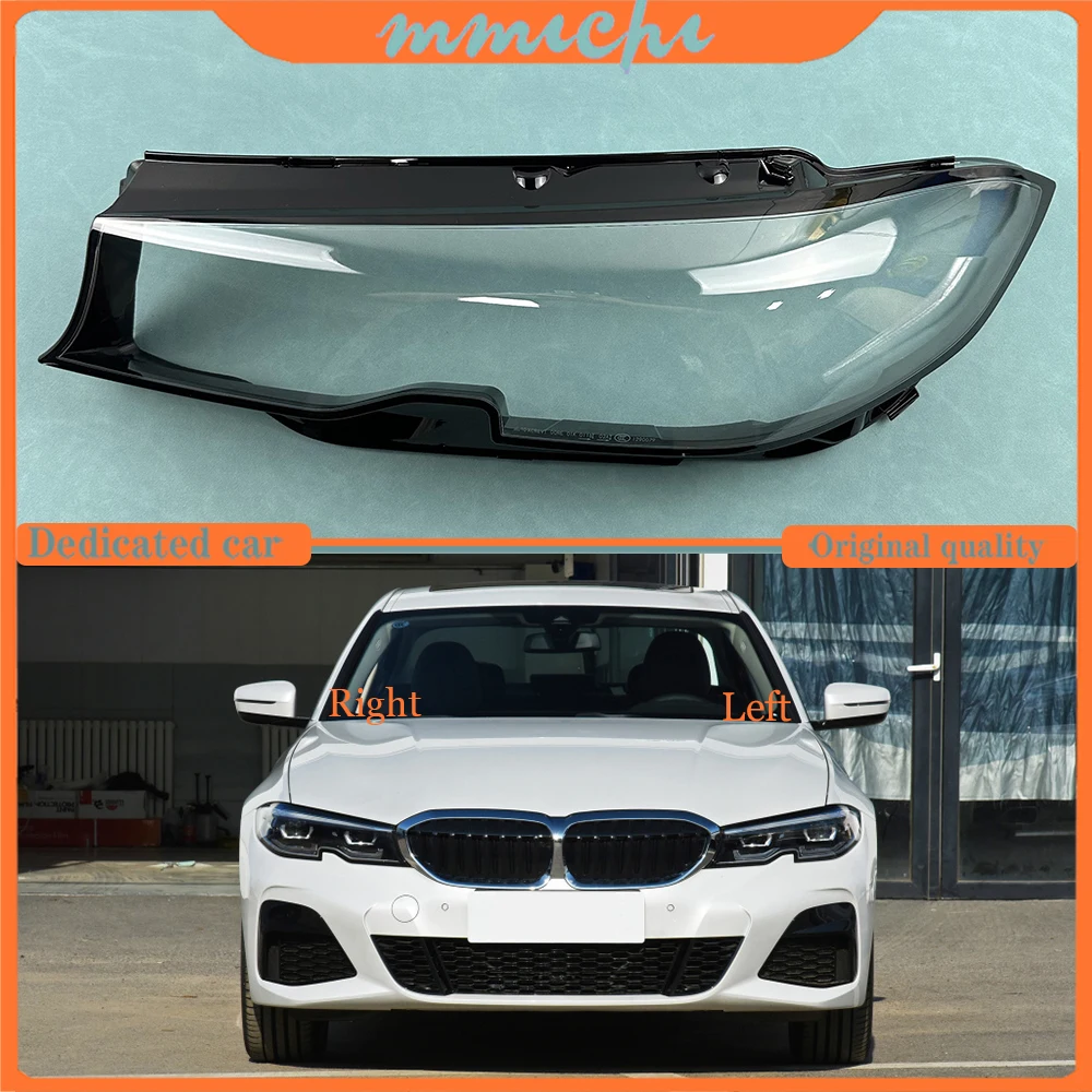 For BMW 3 Series G20 G28 320i 330i 325Li 2020-2022 Headlamp Cover Transparent Lampshade Headlight Shell Mask Lens Plexiglass