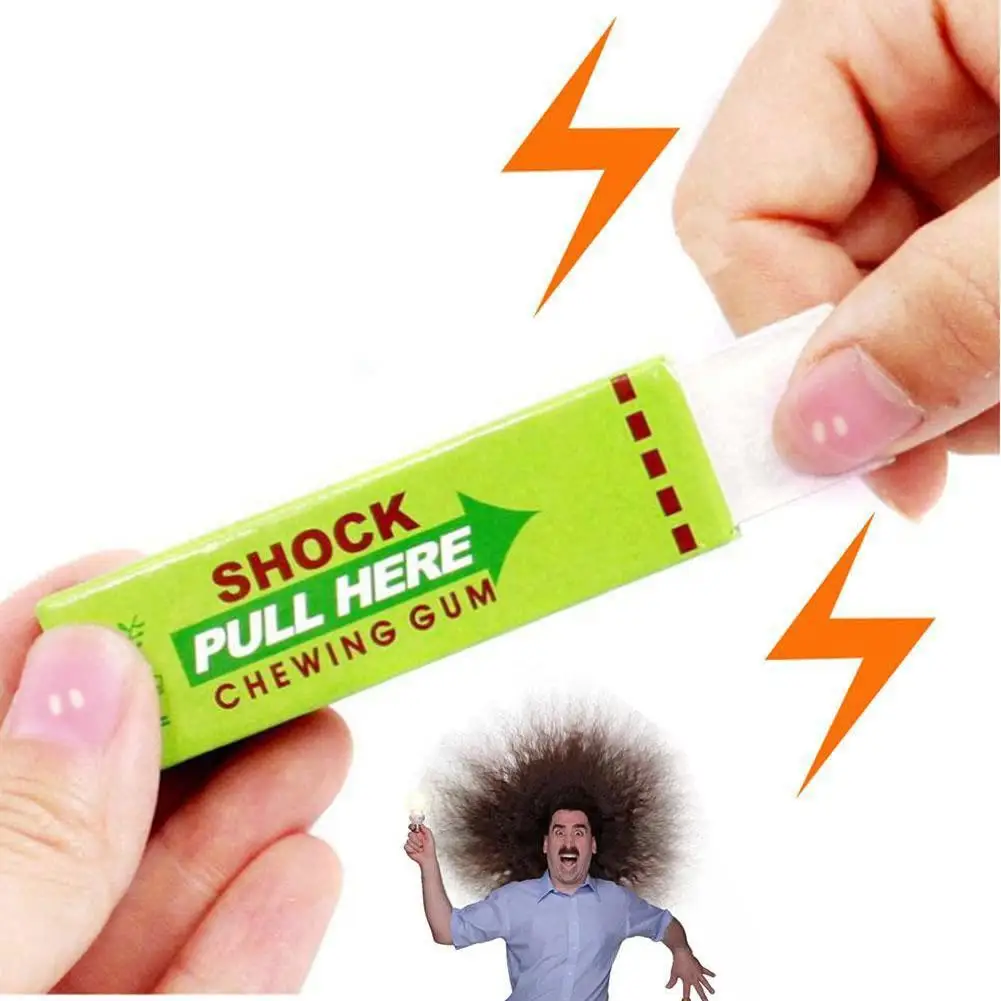 Elektrische Schok Joke Kauwgom Trekkop Schokkend Prank Speelgoed Kauwen Gadget Speelgoed Shocker Gag Gum Speelgoed Elektrische Truc Gift Sh W2Z0