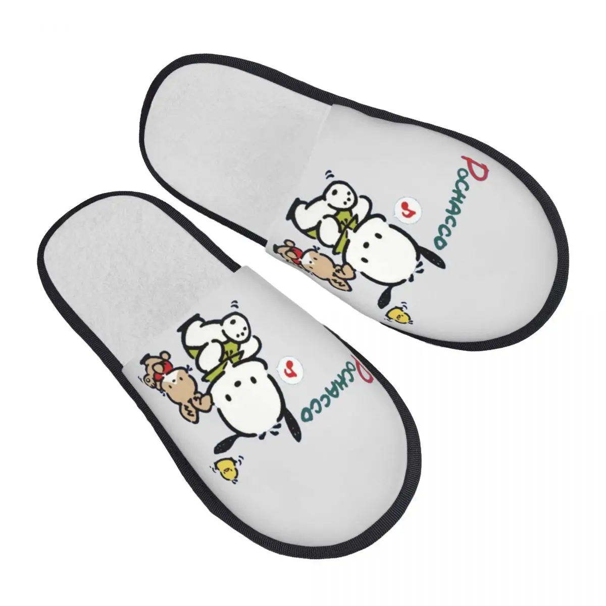 

Женские домашние тапочки Pochacco Samuel с индивидуальным принтом, уютные теплые пушистые тапочки из пены с эффектом памяти, домашняя уличная обувь