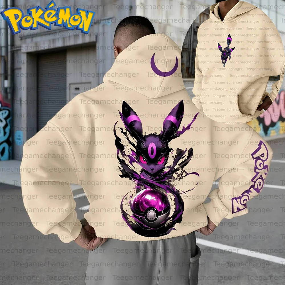 pokemon-anime-umbreon-algodao-hoodie-harajuku-calcas-conjunto-bege-personagem-impressao-com-lua-crescente-roxo-aneis-padrao-duas-pecas