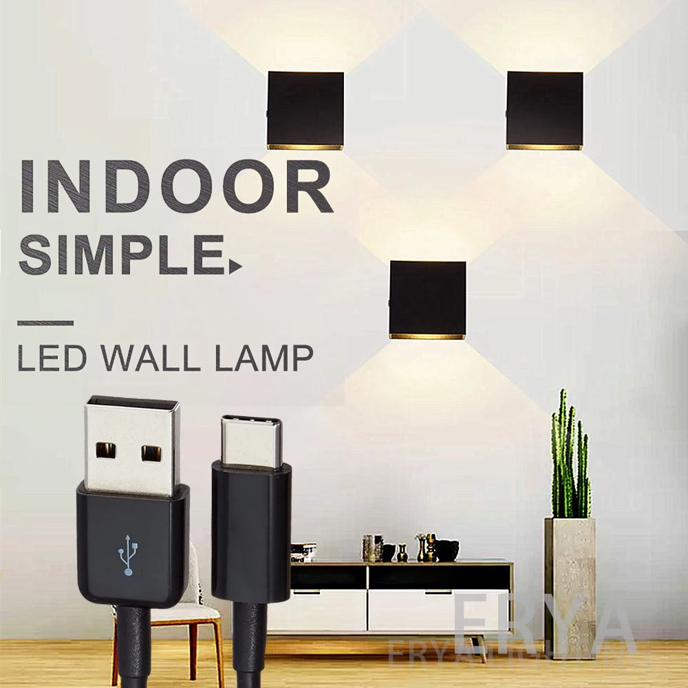 

LED Wall Mounted Decoration Lights Dimming Temperatures Rechargeable Battery Magnetic Touch Control Lamps Kids Study Bedside