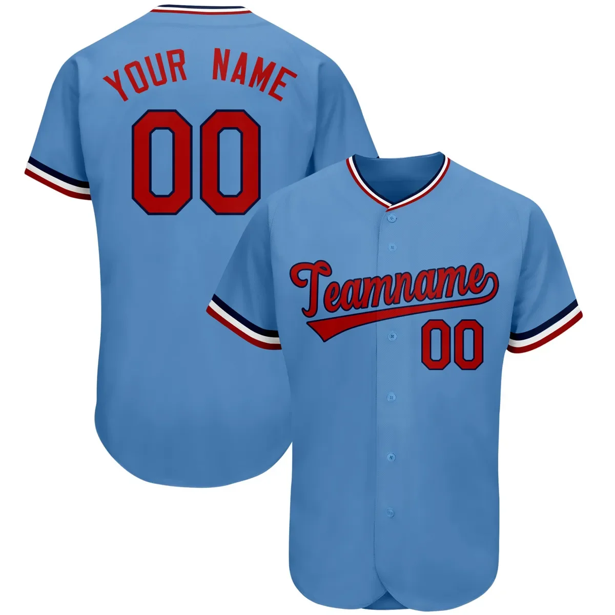 

Custom Baseball Jersey Team Clothing Customized Your Name Number 3D Printed V-Neck Streetwear Male Women Baseball Shirt KS-11