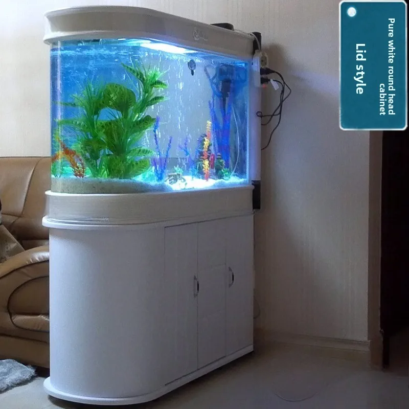 Большой экран пуля гостиная бытовой экологический аквариум для рыб средний ультра-белый стеклянный фильтр для рыб