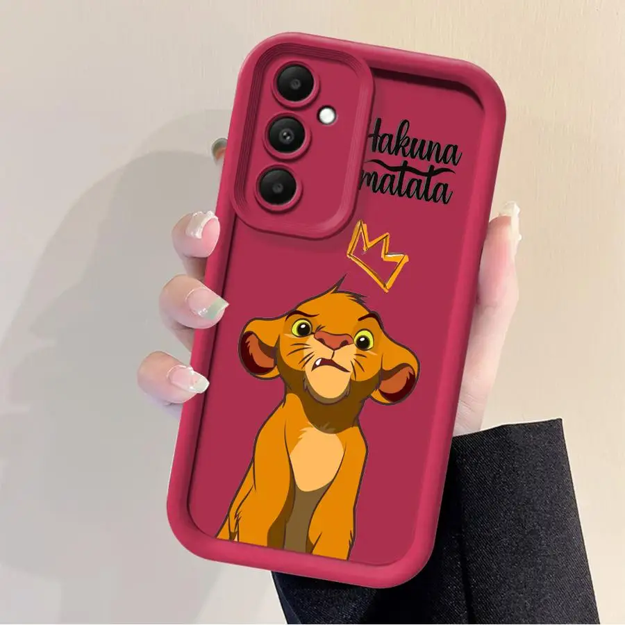 Funda para Samsung Galaxy A55 A54 A52 A14 A53 A12 A13 A50 A23 A51 A71 A34 A21s A32 A22 A31 Funda de teléfono TPU Disney King_Lion Funda