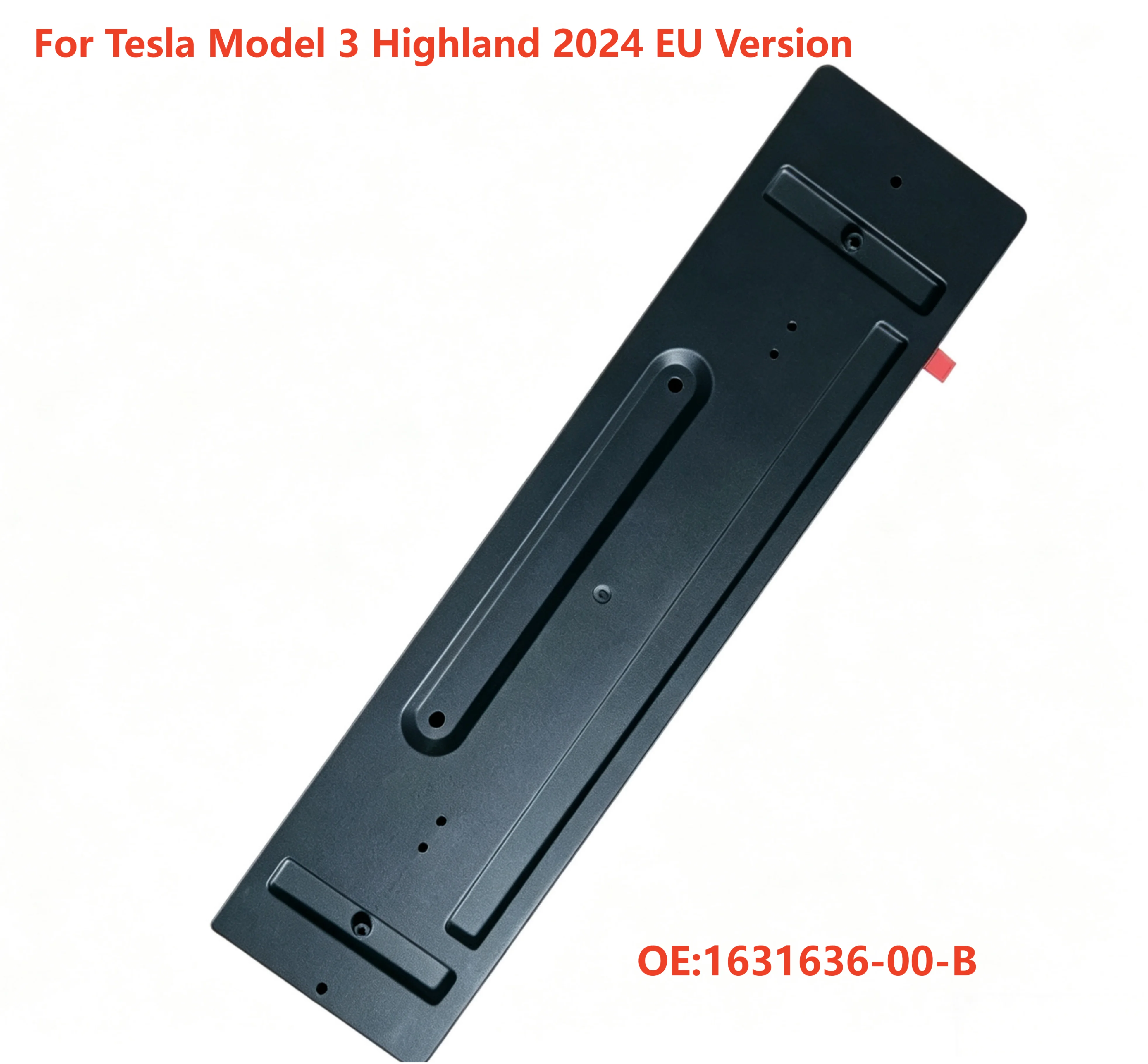 Rear License Plate Bracket Holder For Tesla Model 3 Highland 2024 EU Spec Stabilizing Support Plate Frame OEM 1631636‑00‑B