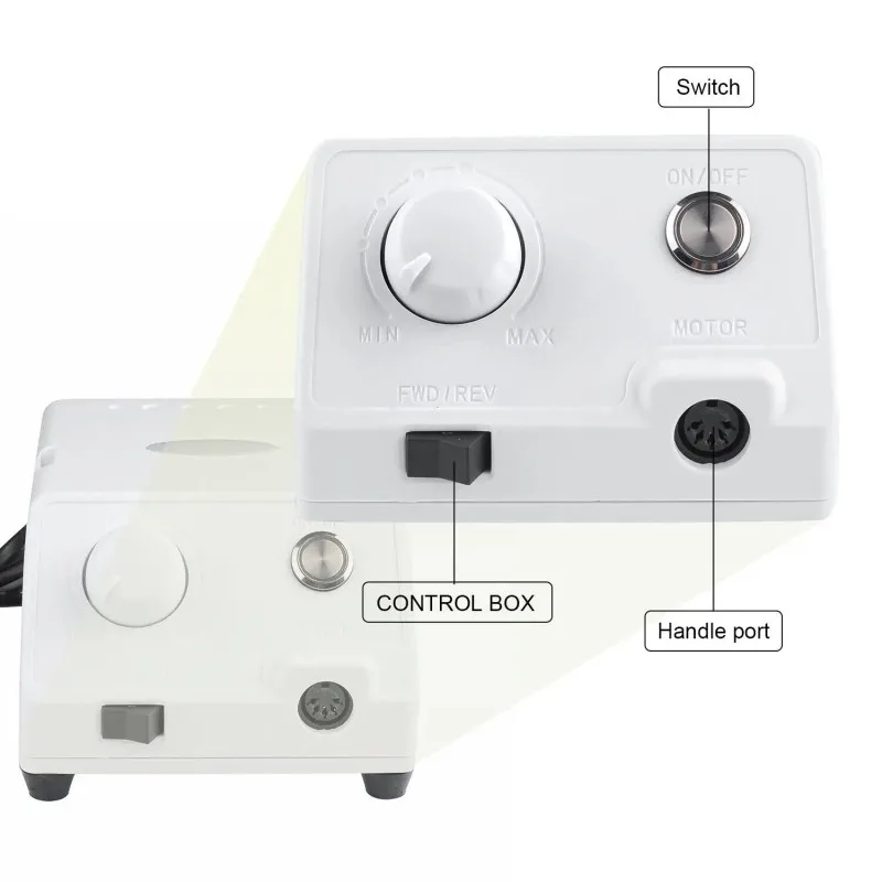 Perceuse à ongles électrique, 35000 tr/min, fraisage, lime à ongles, manucure, polissage, ponceuse à tour professionnelle