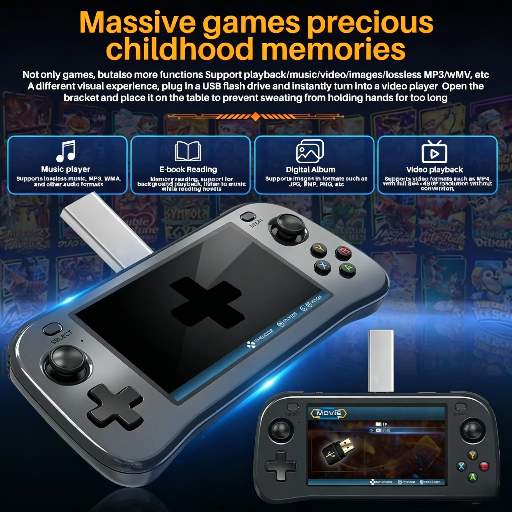 SF3100 Retro Handheld Videogam - Gaming Console Youtube recensie en prijs