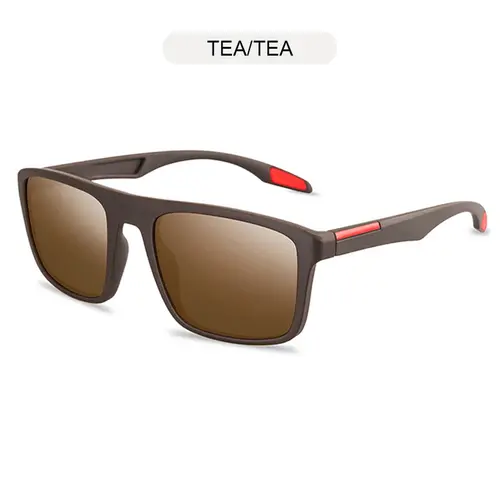 Vintage Square Men Sunglasses Polarized Fashion Black Sun Glasses Male Stylish Driving Shades Sports Eyewear UV400 - Image 9