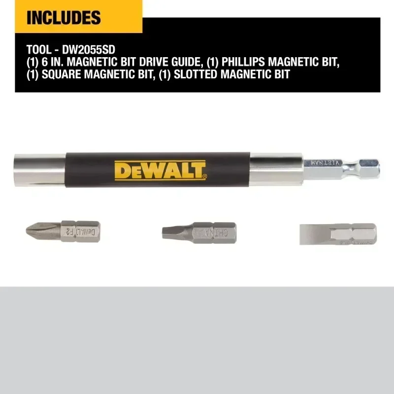 DEWALT 마그네틱 스크루드라이빙 비트 드라이브 가이드 세트, Dewalt 전동 공구 액세서리, DW2055SD, 4 개