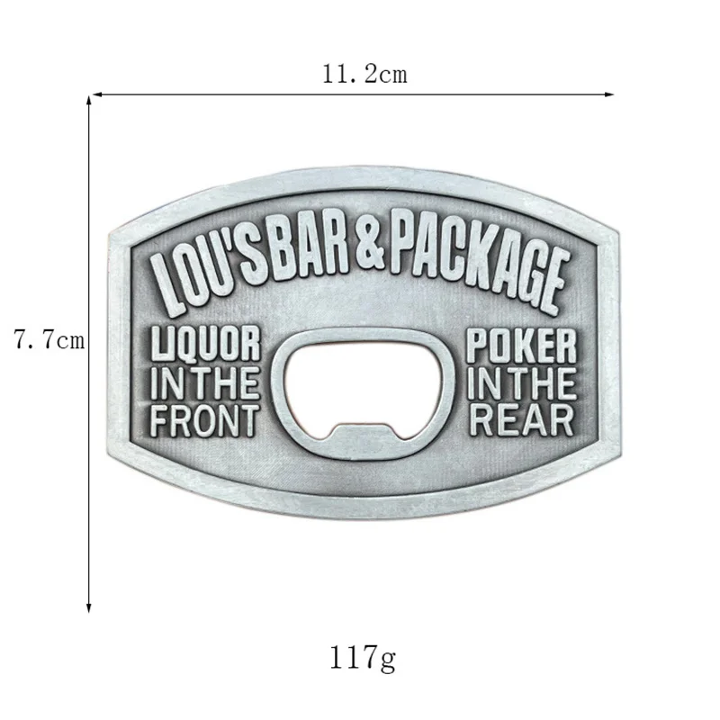 Saca-rolhas cinto fivela, moda vintage