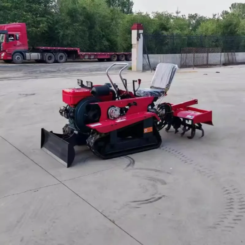 Гусеничная микро-столевая машина для верховой езды, небольшой полноприводный полный привод, тепличное поле, лесная земля, посев цветов