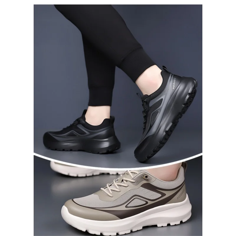 

New High-End Men'S Daily Casual Sports Shoes Outdoor Hiking Lightweight Running Shoes Wear-Resistant And Anti Slip Outsole