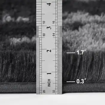 Lochas 超柔軟紮染絨面地毯,家居裝飾,大尺寸長毛絨地毯,蓬鬆柔軟,適用於客廳、臥室、兒童房 8 最佳銷售 可愛的地毯 - №1