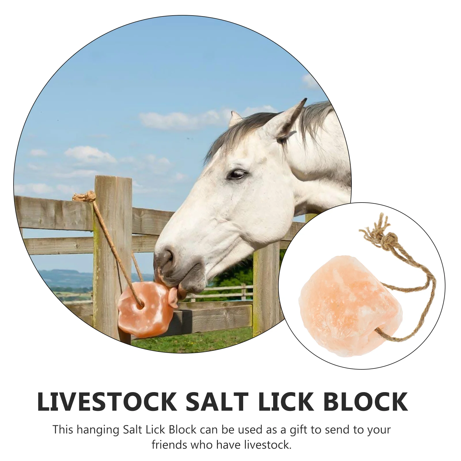 Natural Pure Mineral Block Salt Brick Animal Lick Pets Licking Bricks Horse Treats