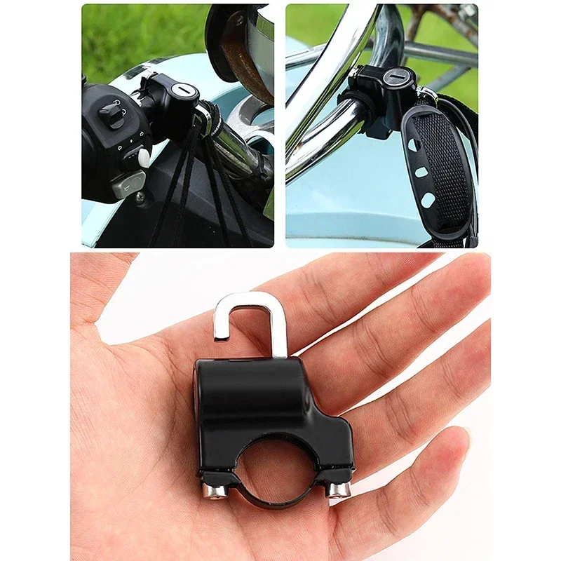 Motorcycles Helmet Lock Anti-theft Helmet Lock Handlebar Mount Motorcycle Electric Motorbike Security Lock Accessories