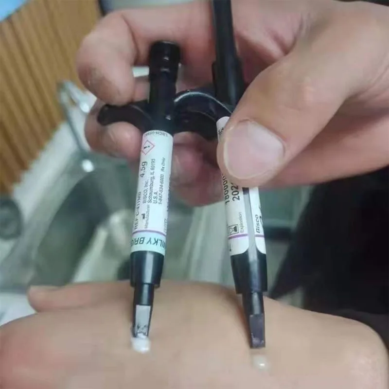 مادة طب الأسنان بيسكو الحليب الأبيض قاعدة جميع قشرة السيراميك قاعدة لاصقة ضوء علاج الراتنج الاسمنت الخزف القشرة قاعدة لاصقة #6