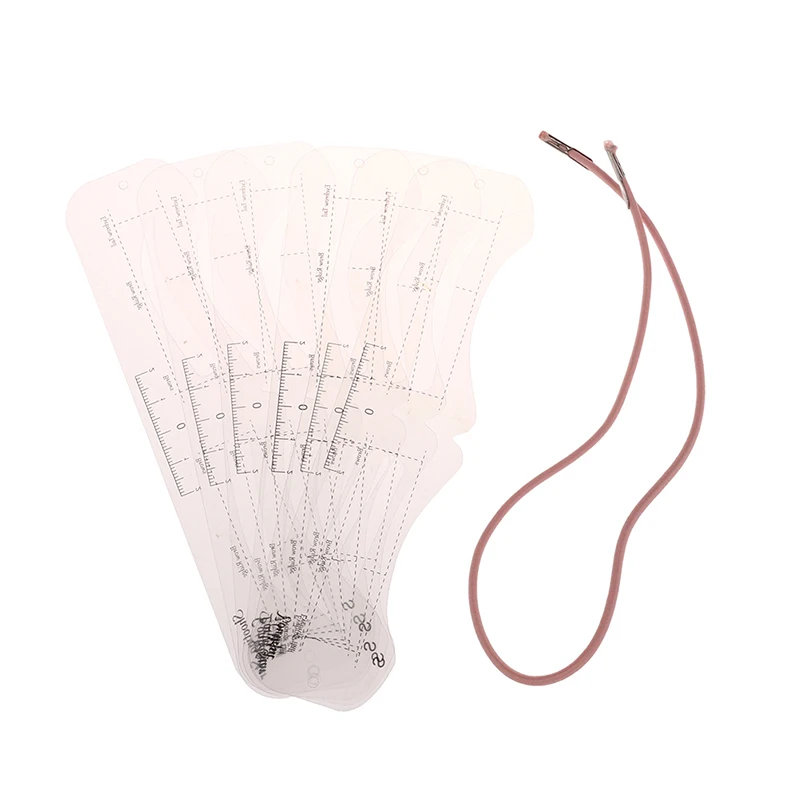 Nieuwe Mode Pvc Materiaal Makkelijk Te Gebruiken Voor Beginners Multifunctionele Wenkbrauw Schilderen Gids Kaart Diy Make-Up Tools 12Pcs