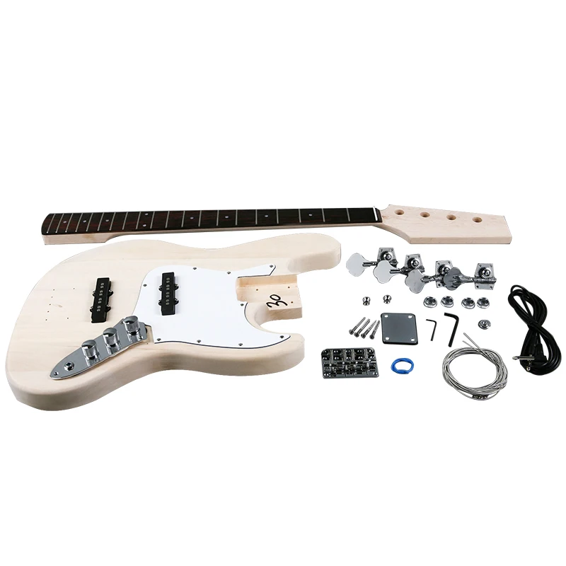 (GK SJB 580) DIY Hot sales factory price musical instruments  Electric Basses Beginner Kits  Basswood Build Your Own Guitar