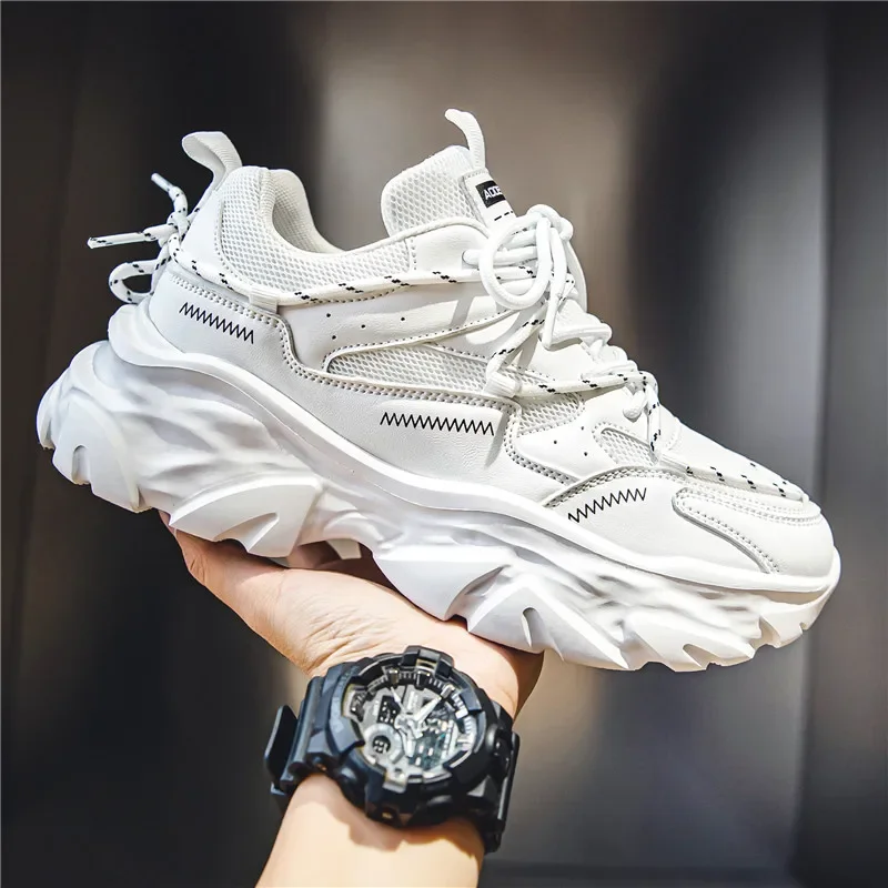 Trend Sport Running Sneakers Men Street Style Walking Shoes Men Breathable Chunky Casual Shoes Sneakers Male Training Shoes