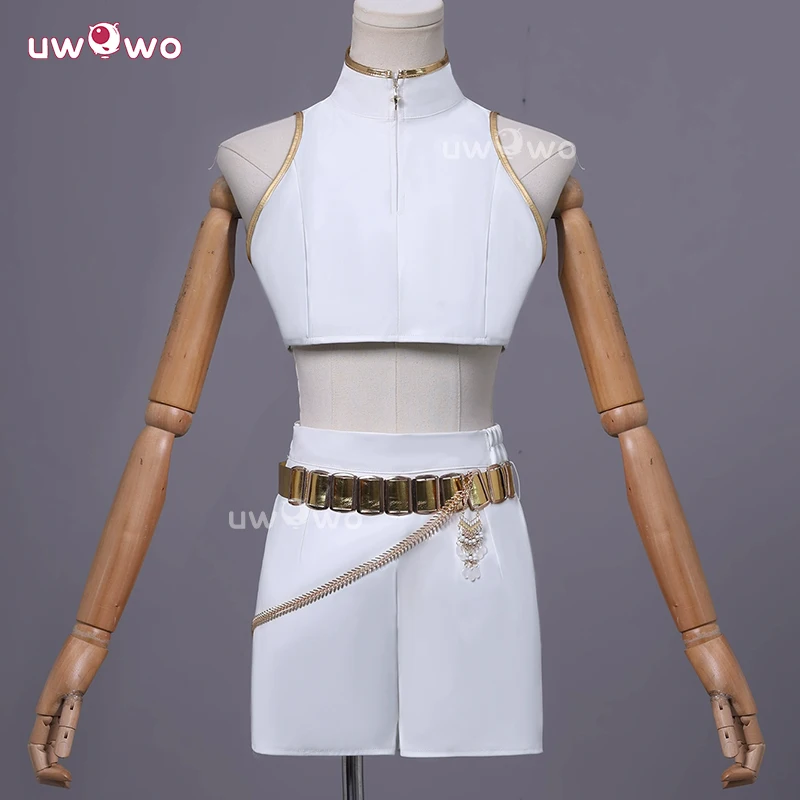 

UWOWO Rumi Cosplay Collab Series: Kpop Huntrix Rumi White Performance Cosplay Costume XS-3XL Halloween Costume