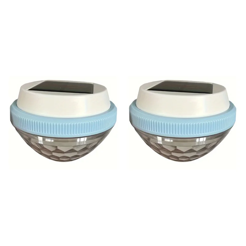 A27F-Waterproof Solar-Powered LED Floating Light Set- 2PCS 7 Color-Changing Modes For Pools, Fountains& Garden Illumination