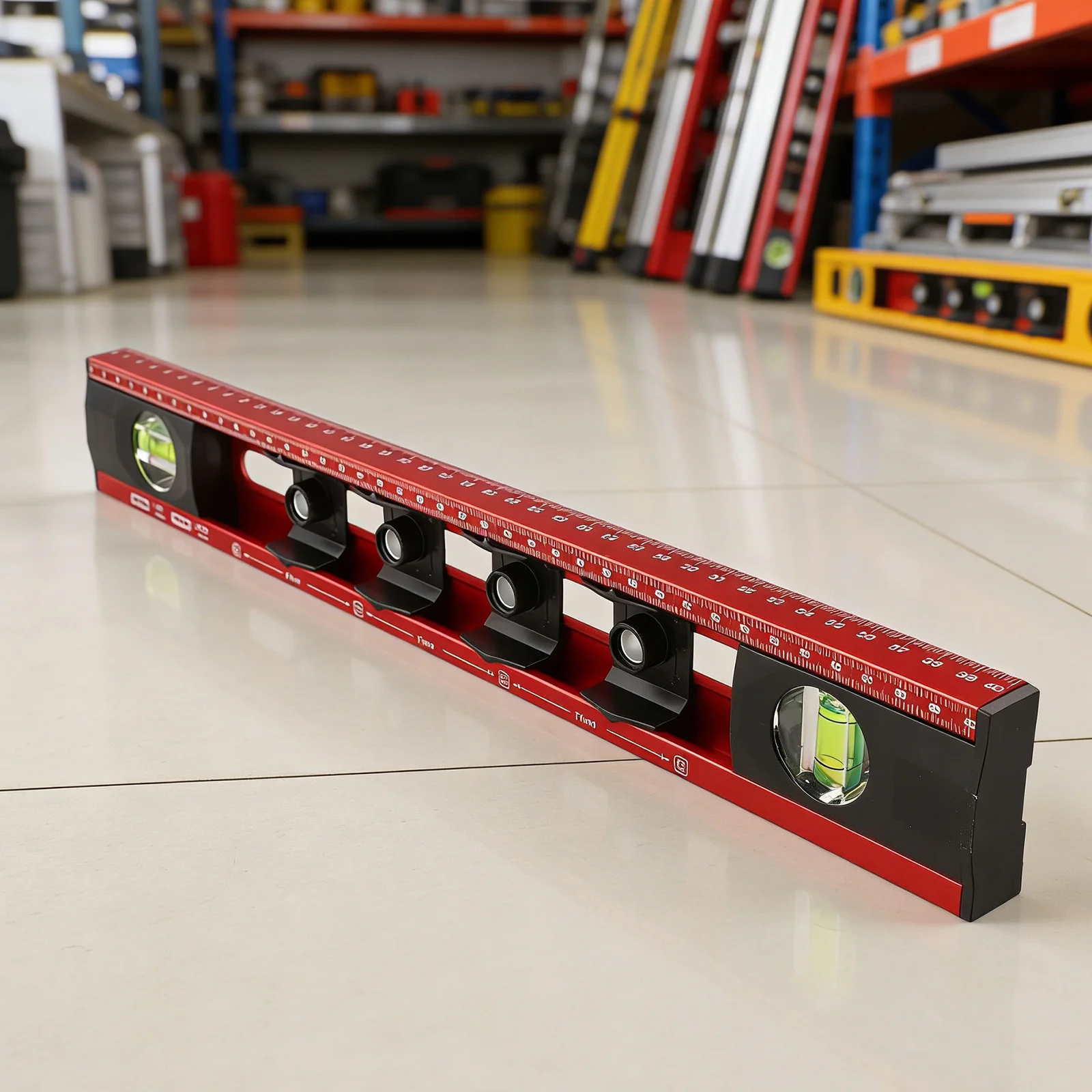 Switch Box Alignment Measuring Tool Leveling Tool DIY Tool Lightweight Aluminum Sliding Measurement Markings Wall-mounted Tool