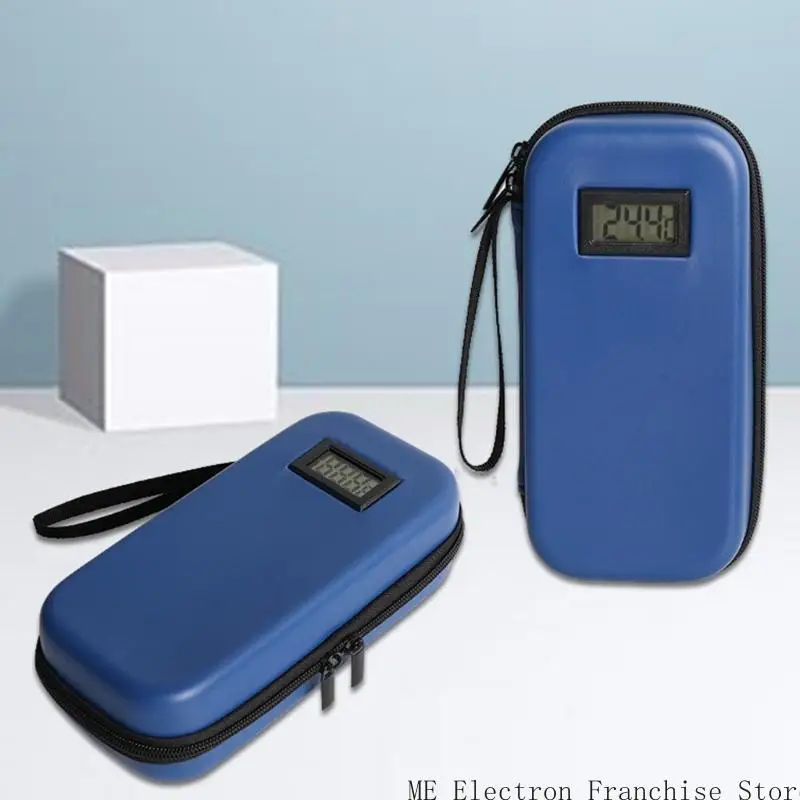 Insulated Diabetes Travel Bag Feature Real Time Temperature Monitoring&Reusable Ice Packs for Cool Medication Transport